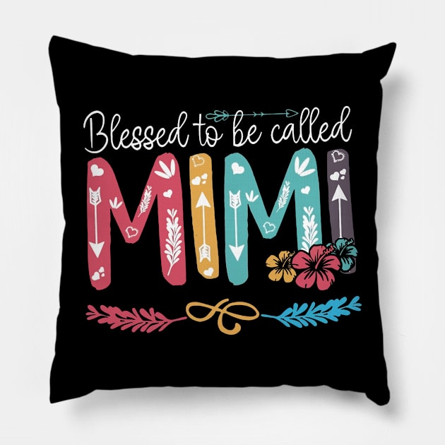 Blessed To Be Called Mimi Pillow by ardisuwe