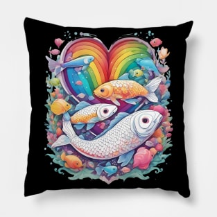 Colorful Fish Pillow