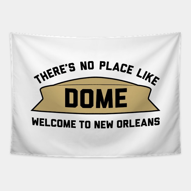 Theres No Place Like Dome, NO - white Tapestry by KFig21