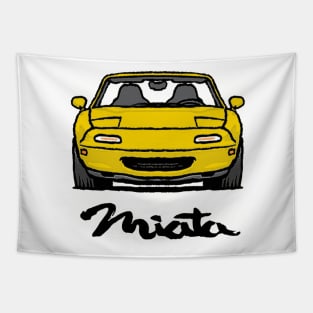 MX5 Miata NA Yellow Tapestry