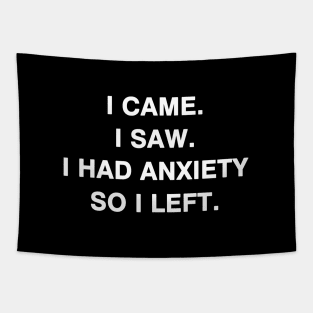 I came I saw I had anxiety so I left Tapestry