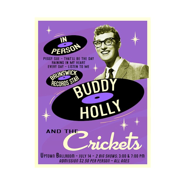 Buddy Holly In Person (Purple) by Vandalay Industries