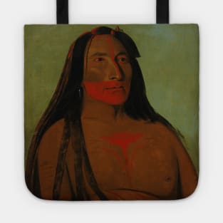 Mah-to-toh-pa, Four Bears, Second Chief in Mourning by George Catlin Tote