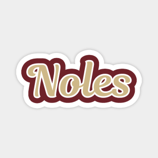 Noles Retro Script Magnet