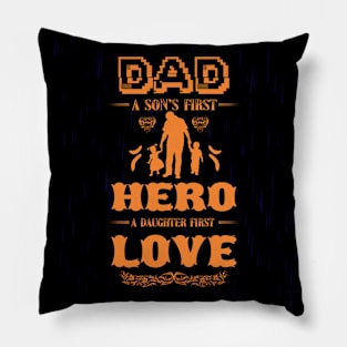 Father Day T Shirt Graphic Design Pillow