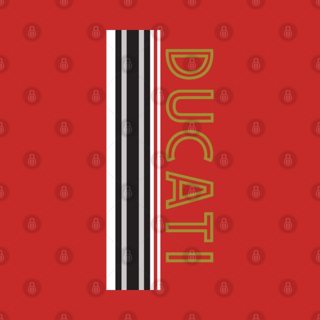 Ducati - Vertical Stripes by Midcenturydave