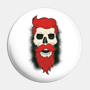 Bearded Skull Pin