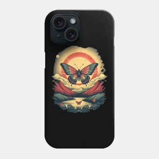 Butterfly and Sun Phone Case