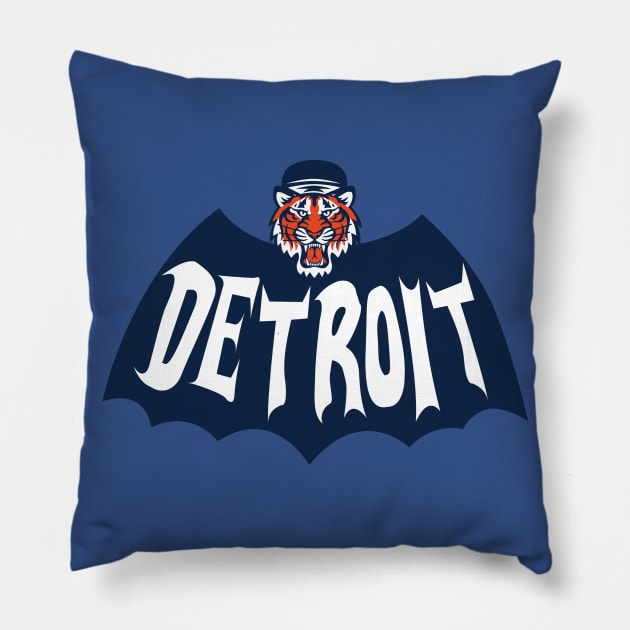 Detroit BATPAWS Pillow by DeepDiveThreads
