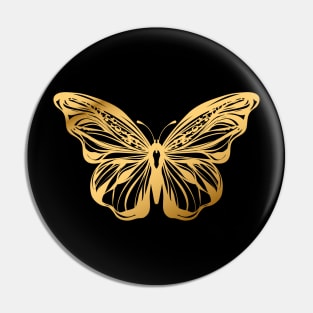 Gold Butterfly Pin