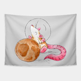 Lunar Cheese Wheel Tapestry