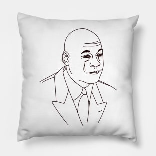 Crying Michael Jordan Meme Pillow