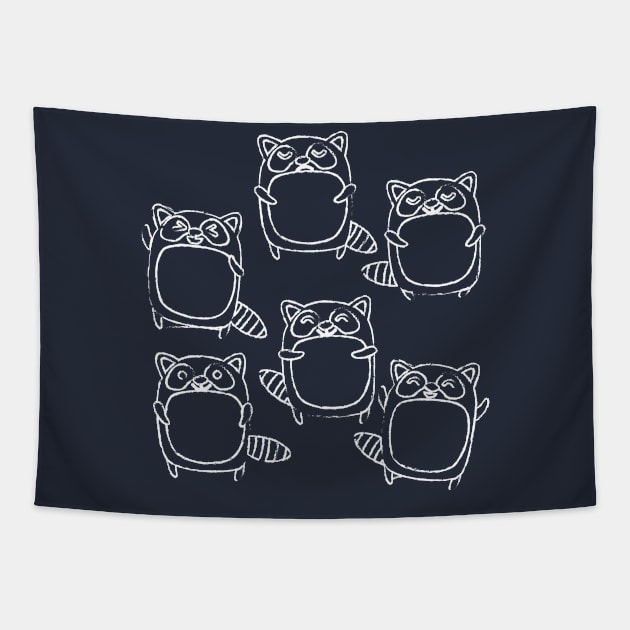 Raccoons Tapestry by Original_Badman