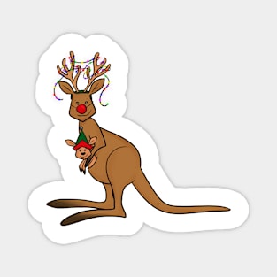 Have a roo-ly good Christmas Magnet