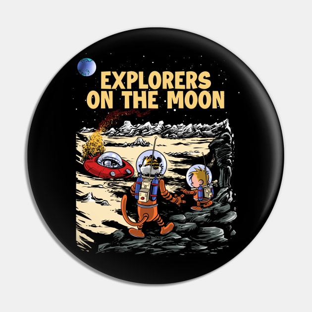 Explorers on the Moon Pin by Zascanauta