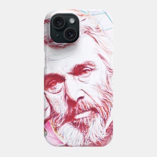 Thomas Carlyle Portrait | Thomas Carlyle Artwork Line Art Phone Case