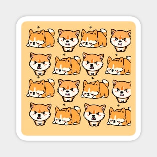 Shiba Inu Cute Pattern Magnet