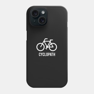 Cyclopath, bicycle black t-shirt, cyclist black shirt Phone Case