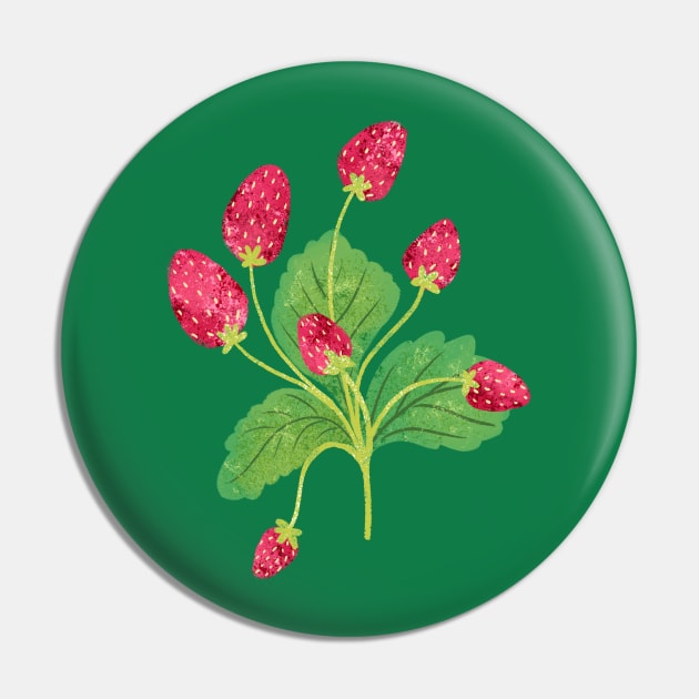 Strawberries Pin by SWON Design