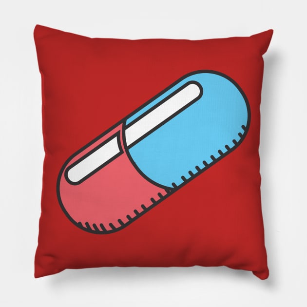 Good For Health... Pillow by MoustacheRoboto