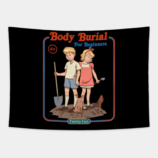 Body Burial for Beginners - Parody Vintage Tapestry by uncommontee