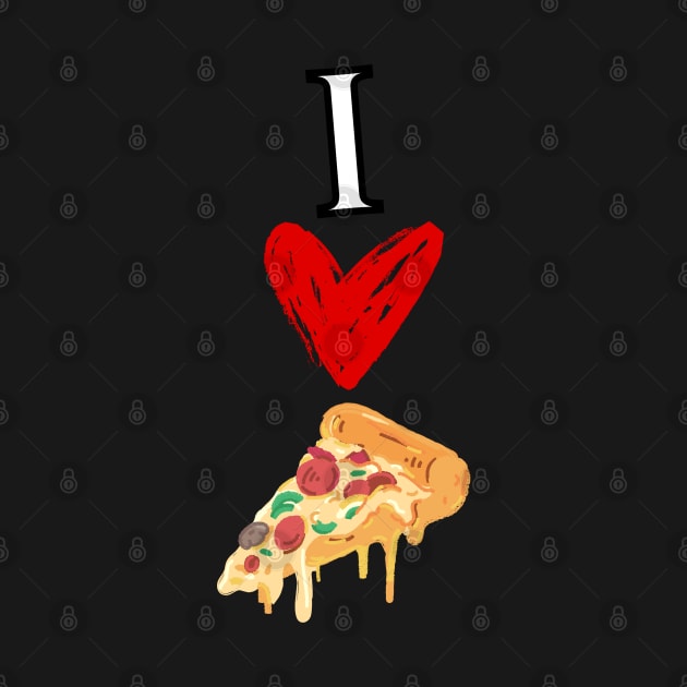 I love Pizza, cute design by JK Mercha