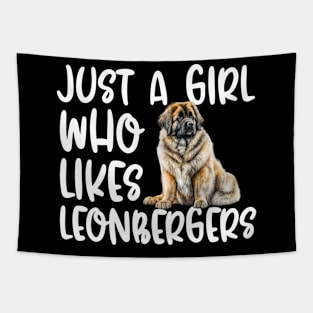 Just A Girl Who Likes Leonbergers Tapestry