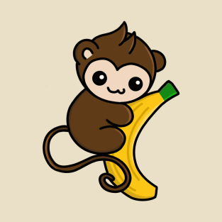 Monkey hugs a banana T-Shirt