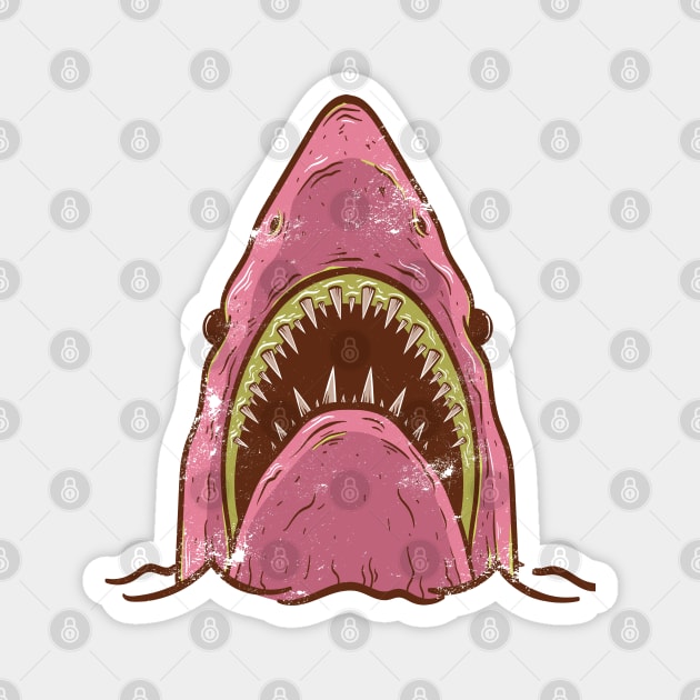 Shark head Design T-shirt STICKERS CASES MUGS WALL ART NOTEBOOKS PILLOWS TOTES TAPESTRIES PINS MAGNETS MASKS Magnet by TORYTEE