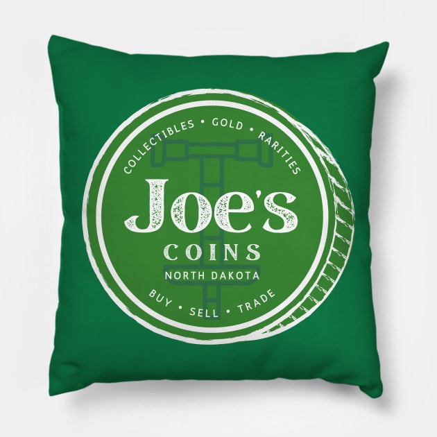 Joe’s Coins North Dakota Leprechaun Pillow by deleriumden