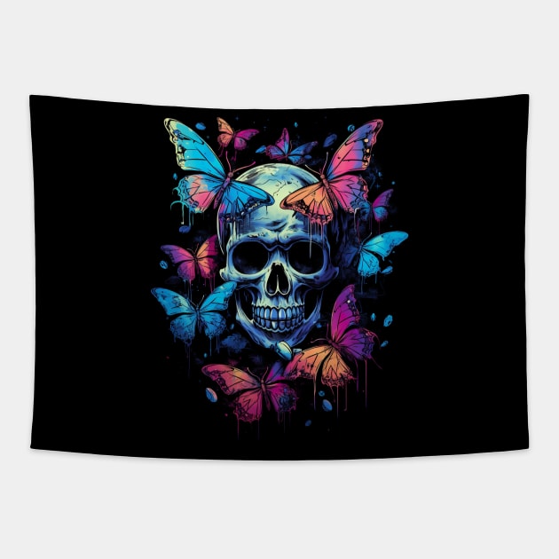Fairy Grunge Fairycore Aesthetic Skeleton Butterfly Gothic Tapestry by Spit in my face PODCAST