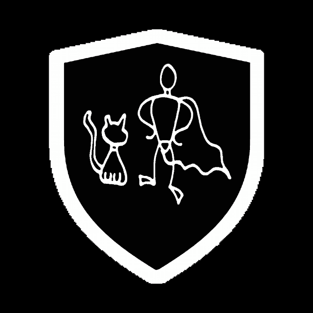 Black/White Cat Hero Shield by BradyRain