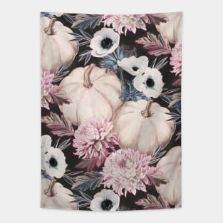 Harvest Floral with Pink and Blue Tapestry