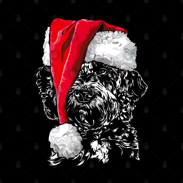 Funny Doodle Santa Christmas dog mom by wilsigns