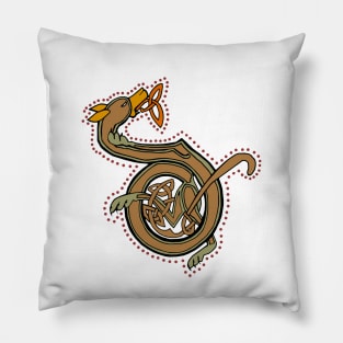 Celtic Hound Letter D Pillow