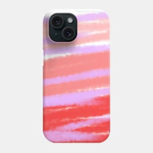 Red pink watercolor abstract art Phone Case