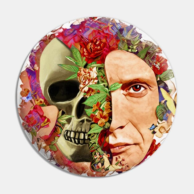 Hannibal - Organic Cannibal Floral Skull Pin by OrionLodubyal