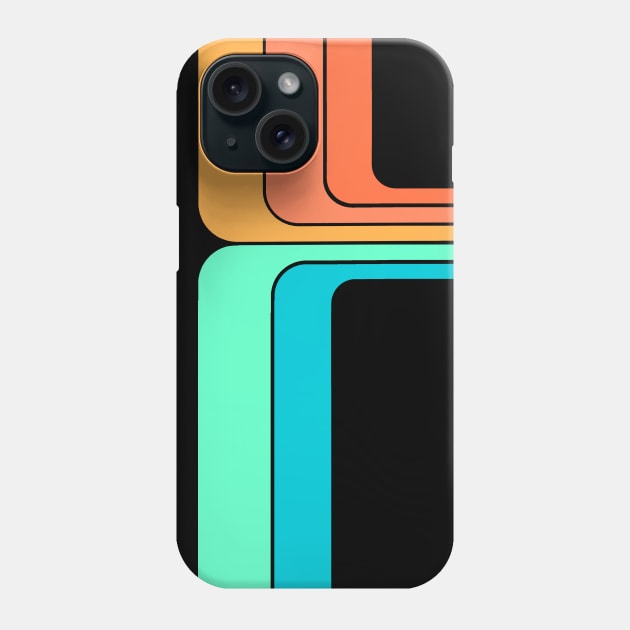 '80s Vintage Stripes Phone Case by robotface