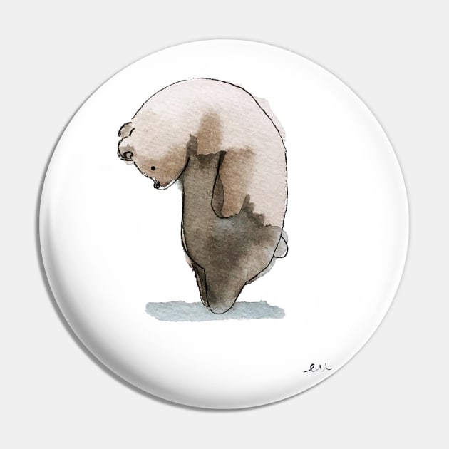 Brown Bear Pin by killeunice