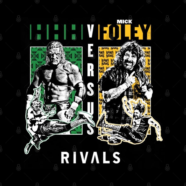 Triple H Vs. Mick Foley Rivals by Holman