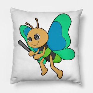 Butterfly Baseball Baseball bat Pillow