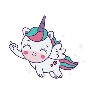 Cute Flying Unicorn T-Shirt