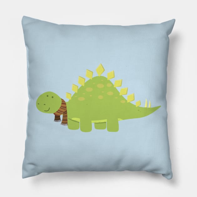 ScarfTeegosaurus Pillow by AnishaCreations