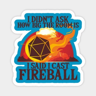 I Didn't Ask How Big The Room Is I Said I Cast Fireball Magnet