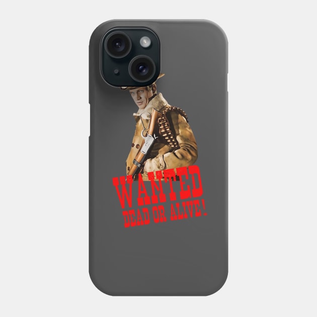 Wanted Dead or Alive - Steve McQueen - 50s Tv Western Phone Case by wildzerouk