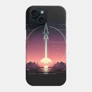 Sci fi rocket art Phone Case