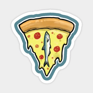 pizza with anchovies Magnet