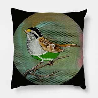 White Throated Sparrow Wearing Over-priced Vintage Y Fronts Pillow