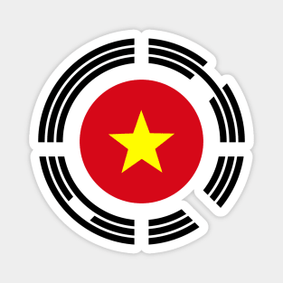 Korean Vietnamese Multinational Patriot Flag Series Magnet