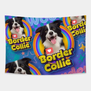 Border Collie dog v2 Tapestry